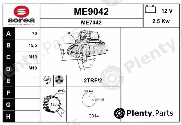 Snra ME9042 — Starter