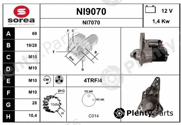 Snra NI9070 — Starter