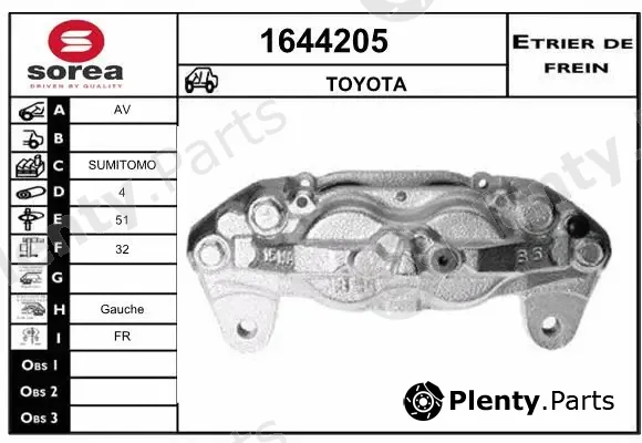 Snra 1644205 — Brake Caliper