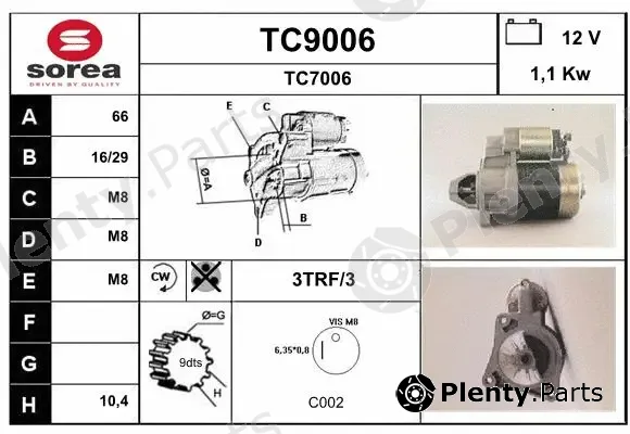 Snra TC9006 — Starter