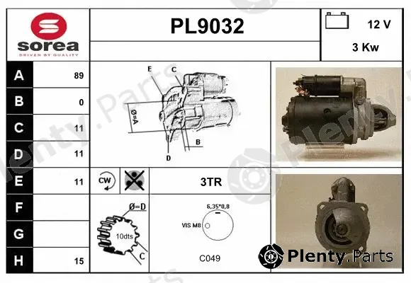 Snra PL9032 — Starter