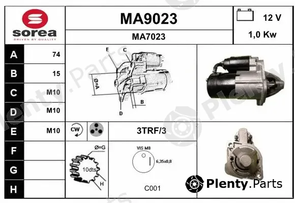 Snra MA9023 — Starter