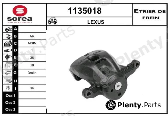 Snra 1135018 — Brake Caliper