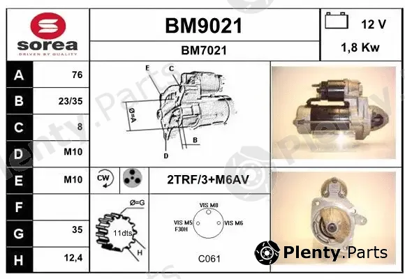 Snra BM9021 — Starter