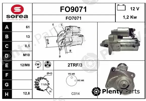 Snra FO9071 — Starter