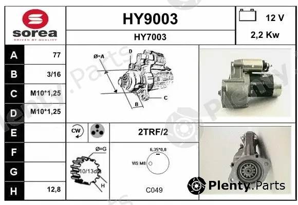 Snra HY9003 — Starter
