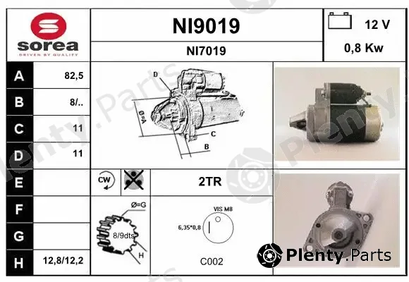 Snra NI9019 — Starter