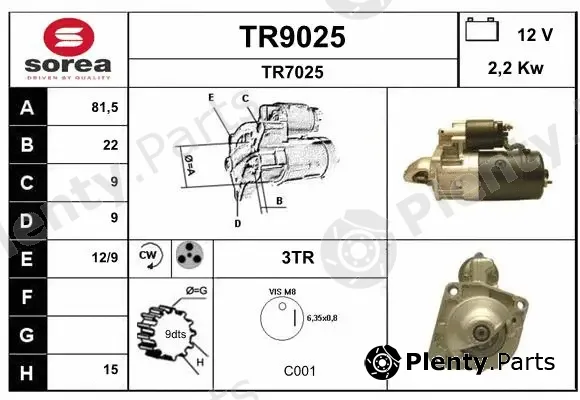 Snra TR9025 — Starter