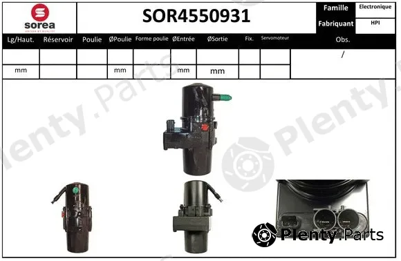 Snra SOR4550931 — Hydraulic Pump, steering