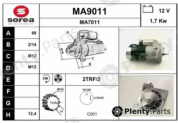 Snra MA9011 — Starter