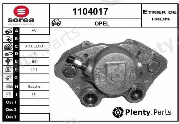 Snra 1104017 — Brake Caliper