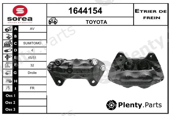 Snra 1644154 — Brake Caliper