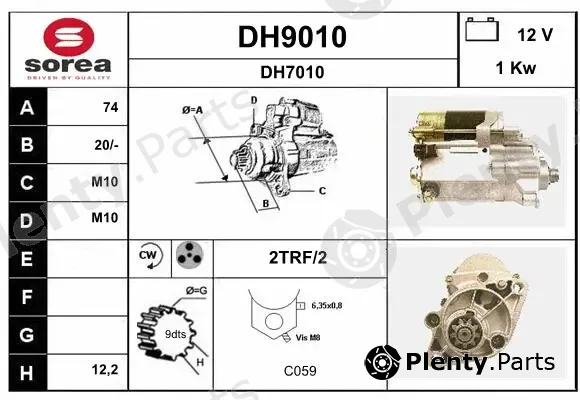 Snra DH9010 — Starter