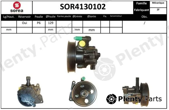 Snra SOR4130102 — Hydraulic Pump, steering
