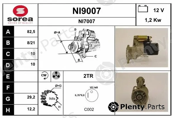 Snra NI9007 — Starter