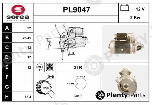 Snra PL9047 — Starter
