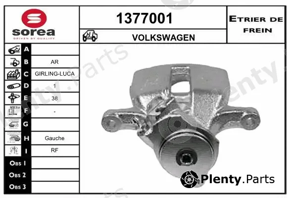 Snra 1377001 — Brake Caliper