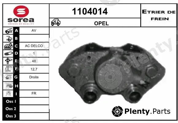 Snra 1104014 — Brake Caliper