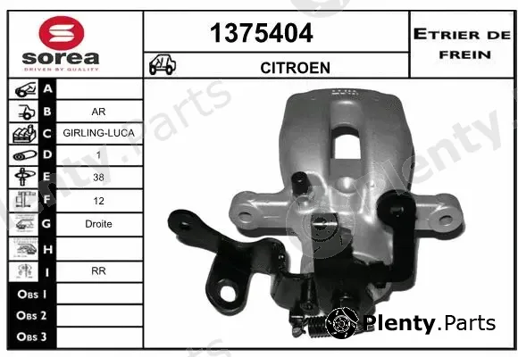 Snra 1375404 — Brake Caliper