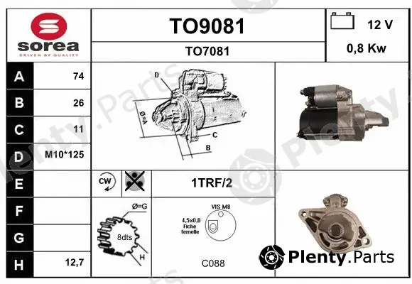 Snra TO9081 — Starter