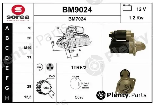 Snra BM9024 — Starter