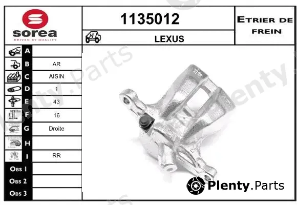 Snra 1135012 — Brake Caliper