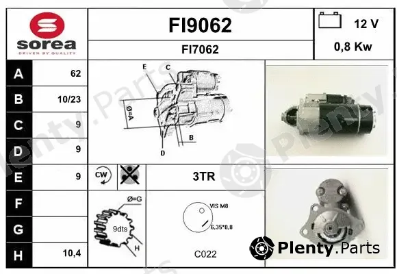 Snra FI9062 — Starter