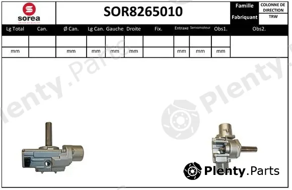Snra SOR8265010 — Steering Column