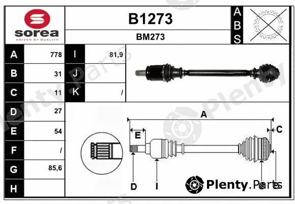 Snra B1273 — Drive Shaft