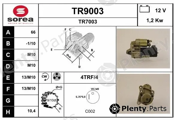 Snra TR9003 — Starter