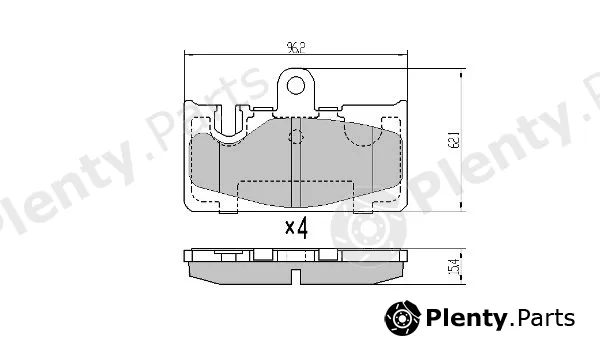 Fremax FBP-0074 — Brake Pad Set, disc brake