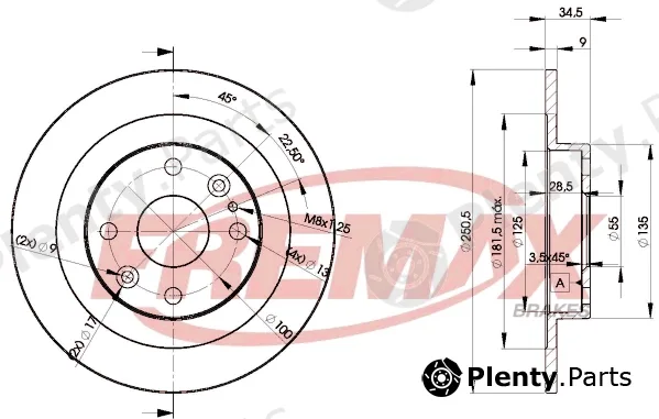Fremax BD-3257 — Brake Disc