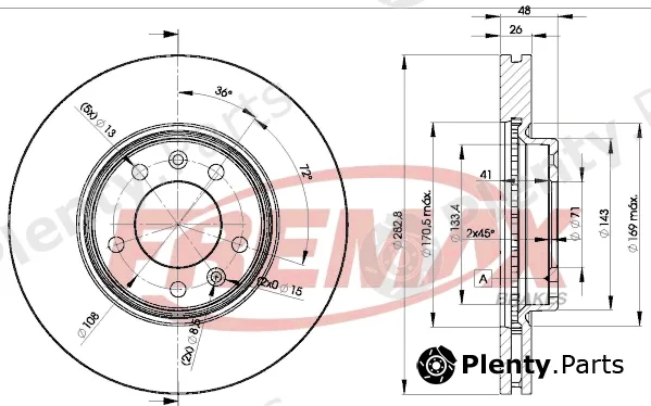 Fremax BD-4685 — Brake Disc