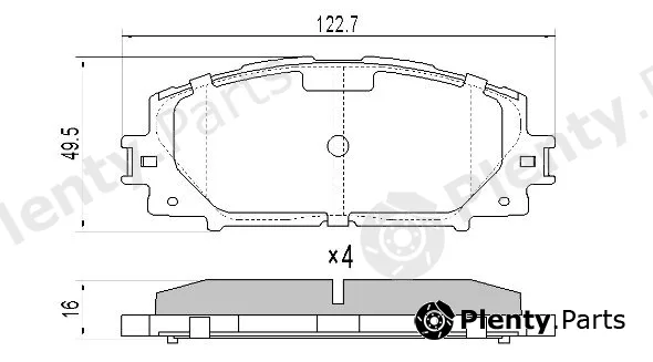 Fremax FBP-1833 — Brake Pad Set, disc brake