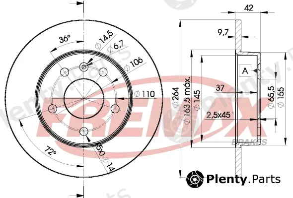 Fremax BD-9110 — Brake Disc