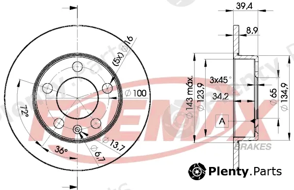 Fremax BD-5601 — Brake Disc