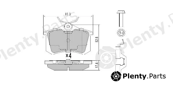 Fremax FBP-0575-01 — Brake Pad Set, disc brake
