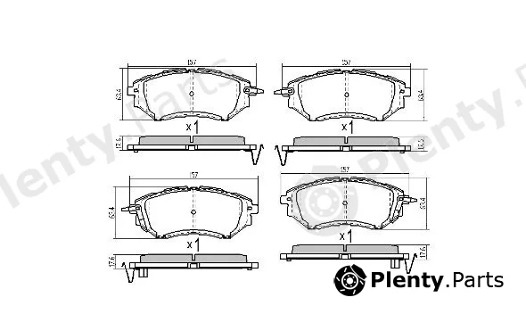 Fremax FBP-1800 — Brake Pad Set, disc brake