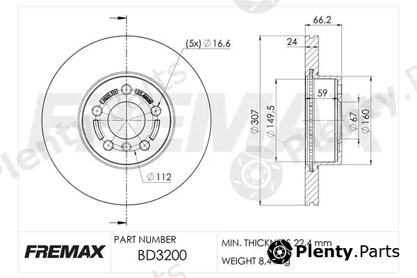 Fremax BD-3200 — Brake Disc
