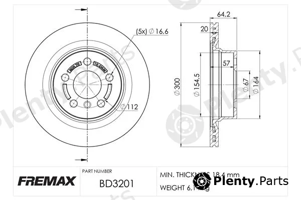 Fremax BD-3201 — Brake Disc