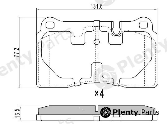 Fremax FBP-1675 — Brake Pad Set, disc brake