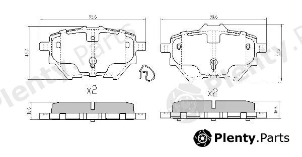 Fremax FBP-0760 — Brake Pad Set, disc brake