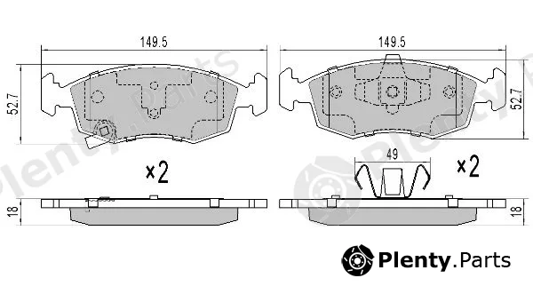 Fremax FBP-1948 — Brake Pad Set, disc brake
