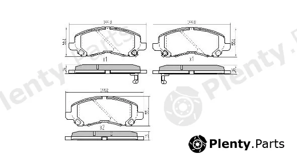 Fremax FBP-1611 — Brake Pad Set, disc brake