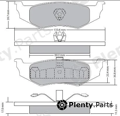 Fremax FBP-1728 — Brake Pad Set, disc brake
