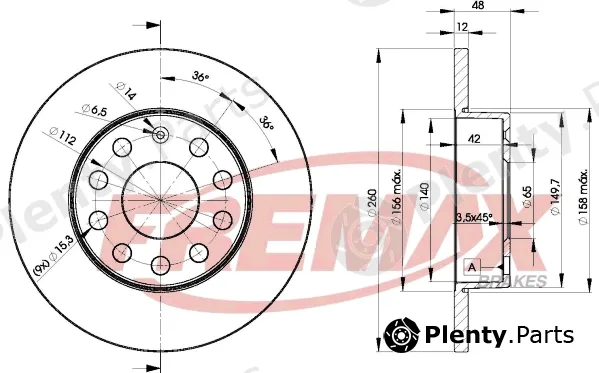 Fremax BD-5310 — Brake Disc