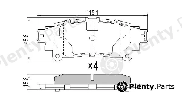 Fremax FBP-1695 — Brake Pad Set, disc brake