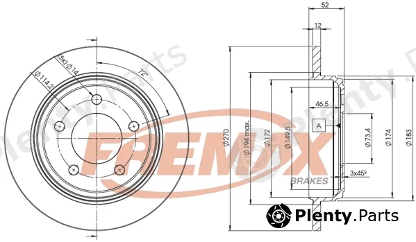 Fremax BD-5356 — Brake Disc