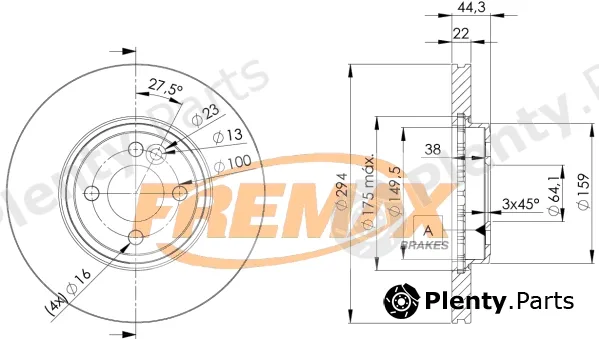 Fremax BD-8570 — Brake Disc