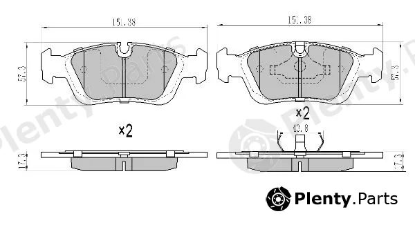 Fremax FBP-0741 — Brake Pad Set, disc brake